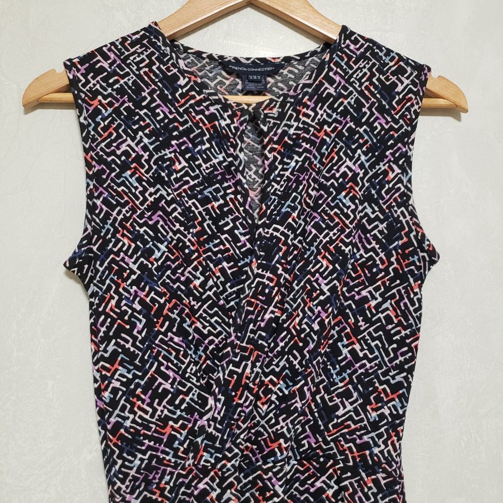 French Connection Multicolor Patterned Keyhole Fa… - image 6